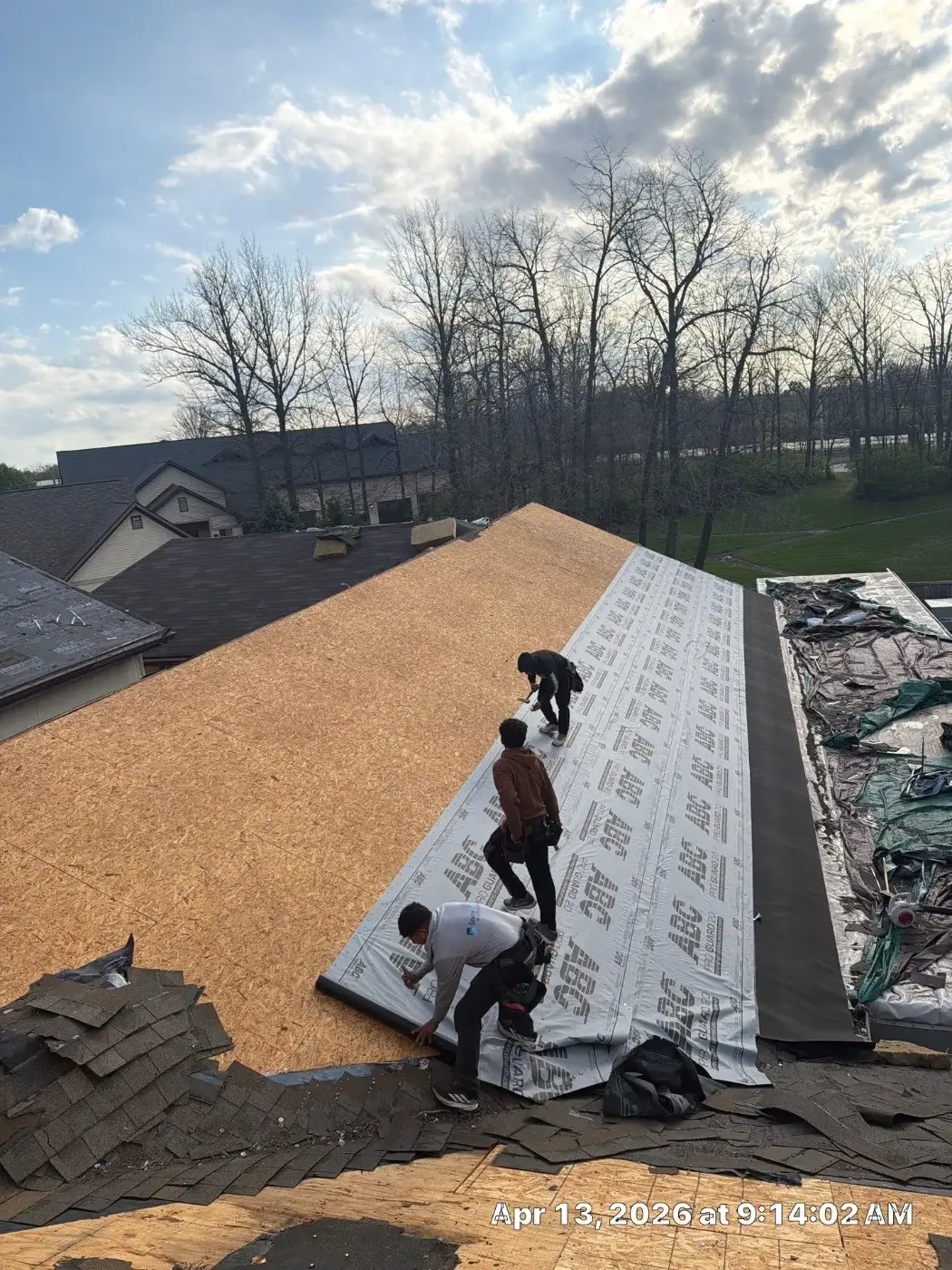 Flashing and seam work in Martinsville