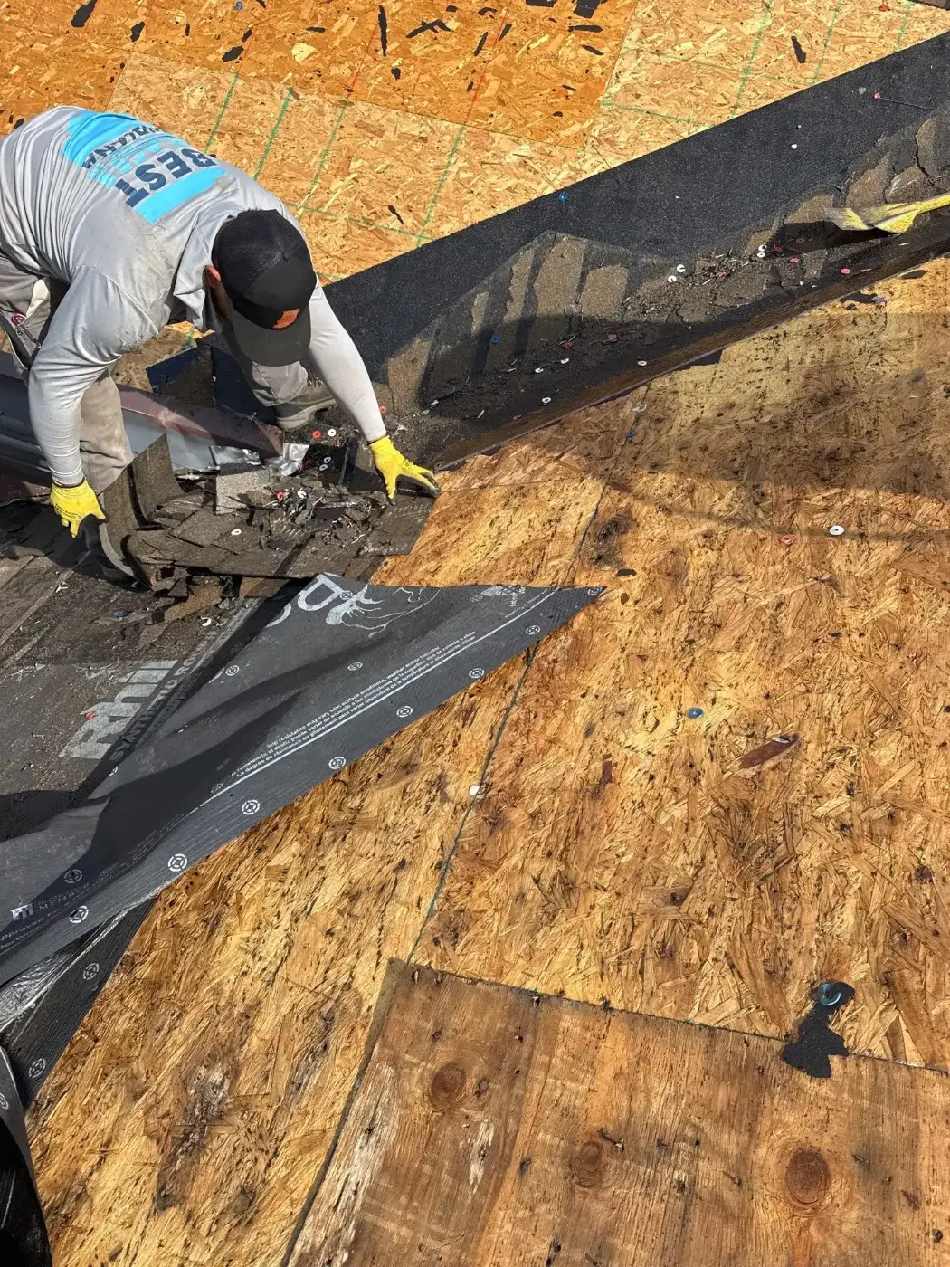 Commercial roof inspection documented in Martinsville